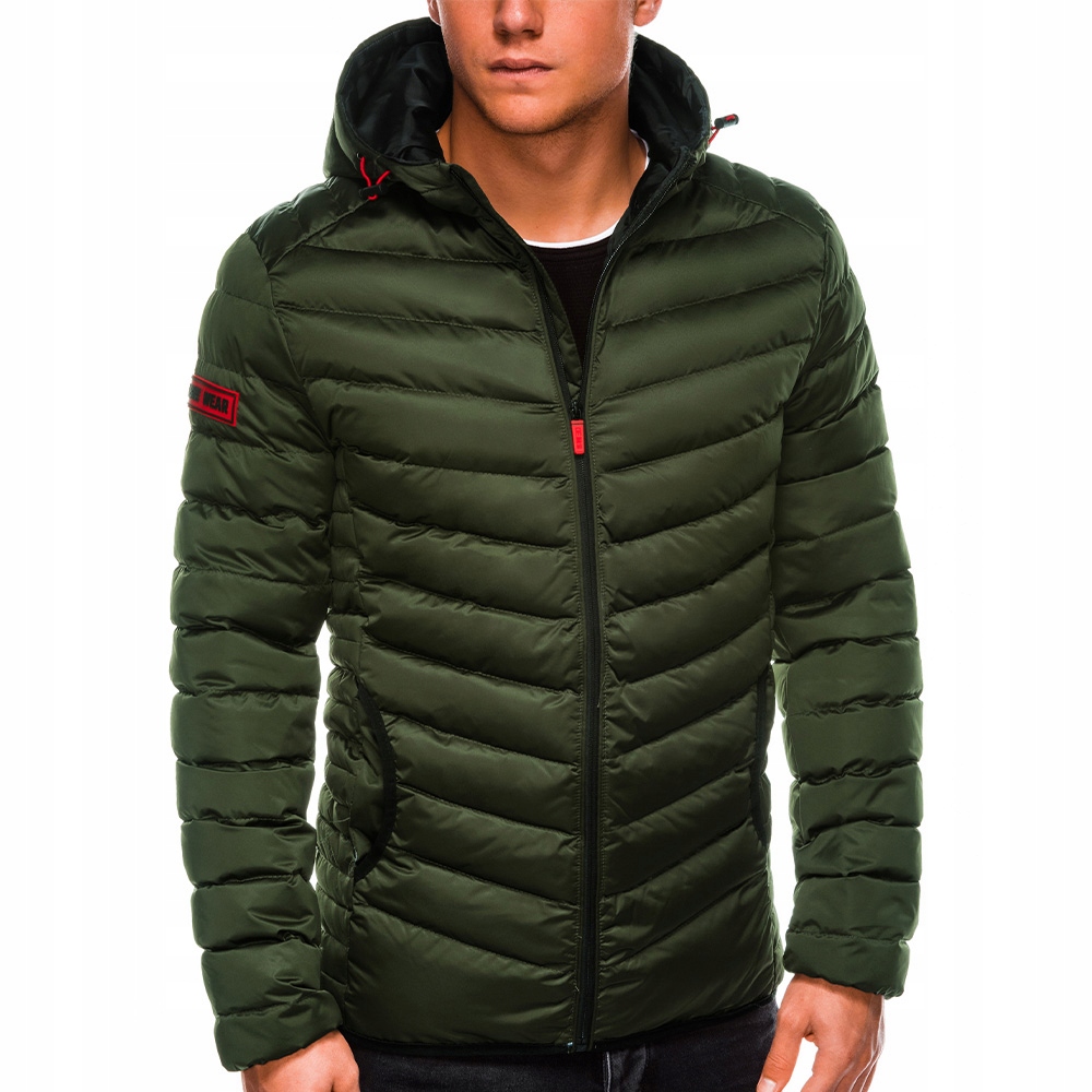 

Kurtka męska przejściowa pikowana C368 zielona M