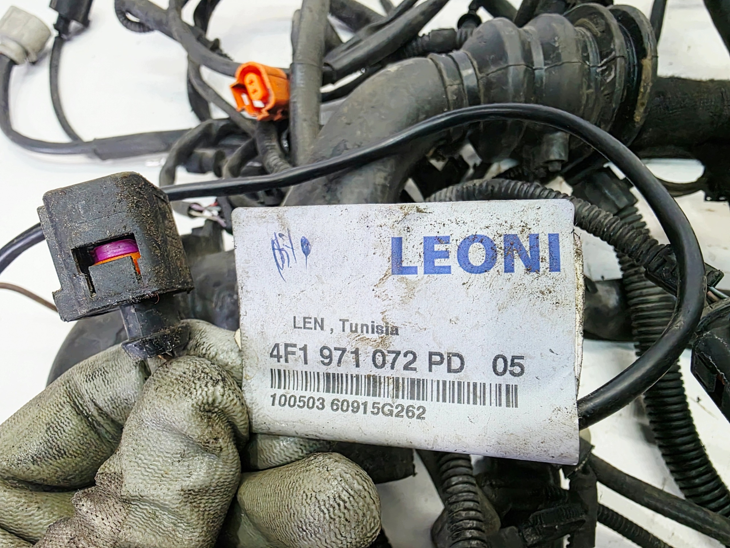 bundle motor wiring AUDI A6 C6 LIFT 3.0 TDI CDY 4F1971072PD