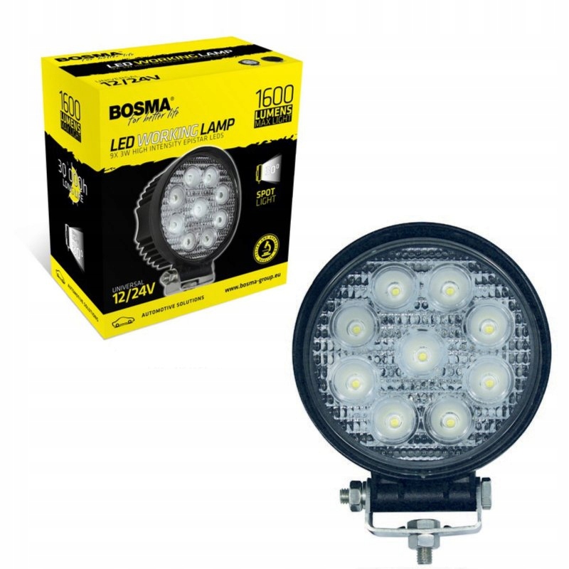 

Lampa Robocza Bosma Led 12/24V 9XBOSMA Led