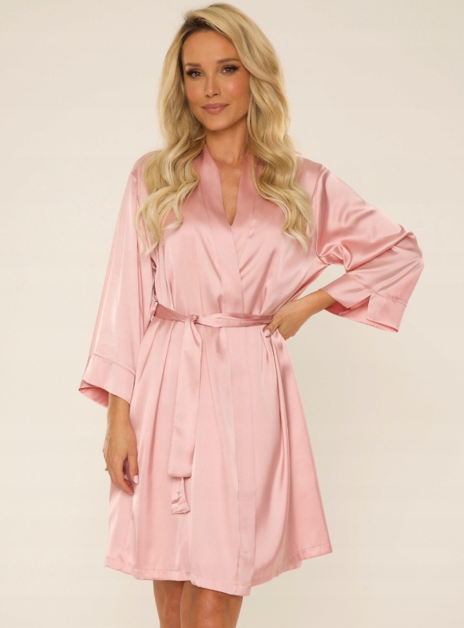 De Lafense Dámský Župan Peniuar Krátký 757 Růžový 40 L