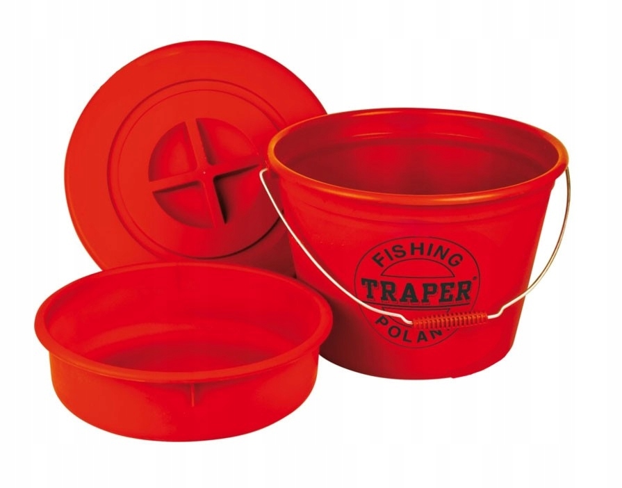 Wiadro 25L z miską i pokrywą Traper 68034