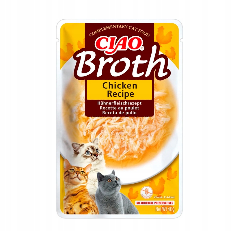 Levně 10 x Inaba Ciao Broth kuře ve vývaru 40 g