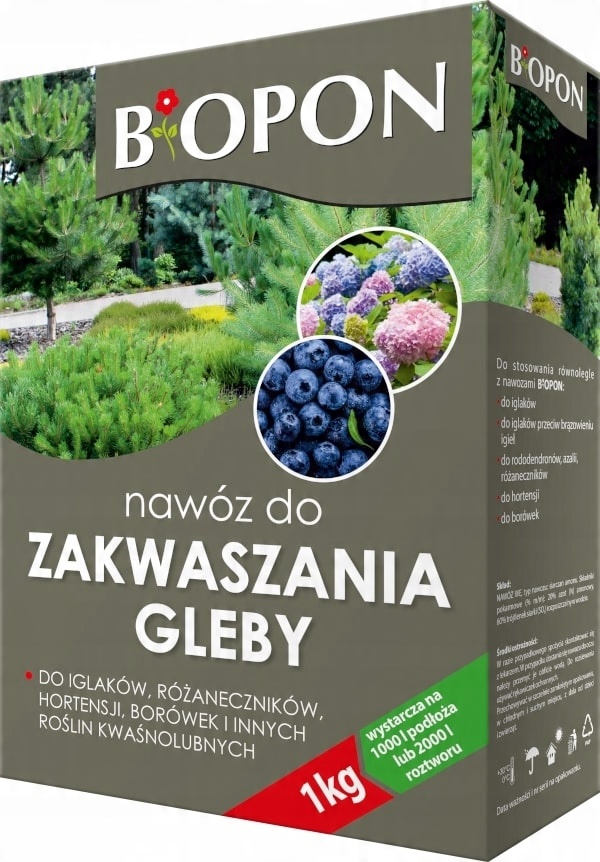 

Nawóz Do Zakwaszania Gleby Ziemii 1Kg Bipon