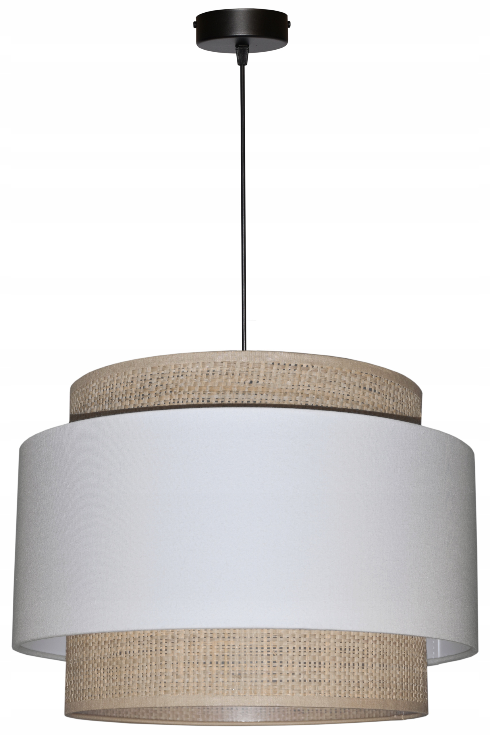 Závesná stropná lampa Tienidlo 35 E27 Teplá Biela Mirano Rafia Ratan Boho