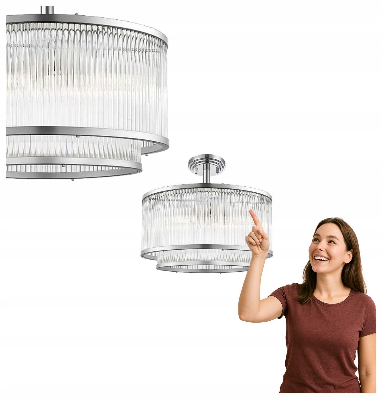 Stropná lampa Sergio C0528-05H-F4AC Zuma Line