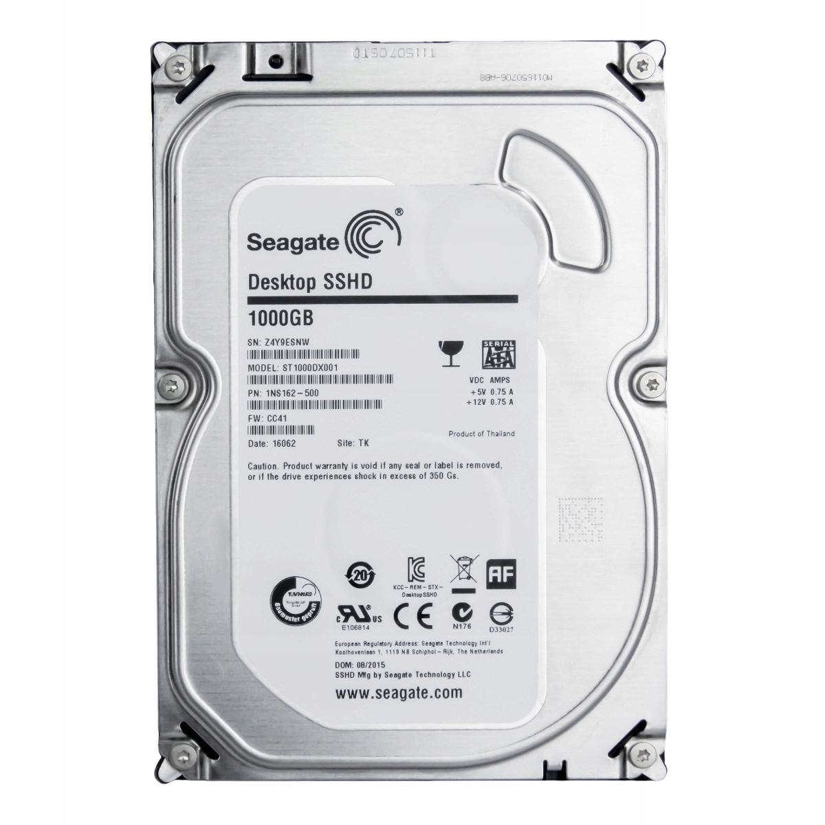 Seagate Desktop Sshd 1TB 7.2k 64MB Sata III 3.5'' ST1000DX001
