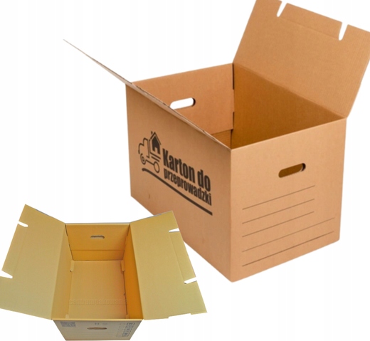 MEGA MOCNE KARTONY PRZEPROWADZKOWE DO 50 KG MEGA! Wysokość zewnętrzna 40 cm