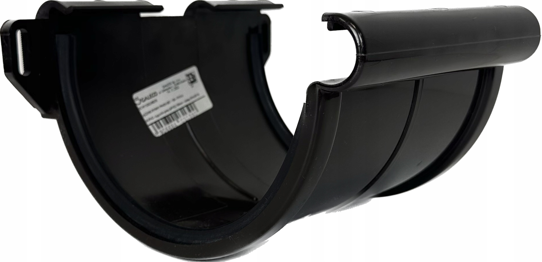 Łącznik rynny GALECO PVC brąz 150