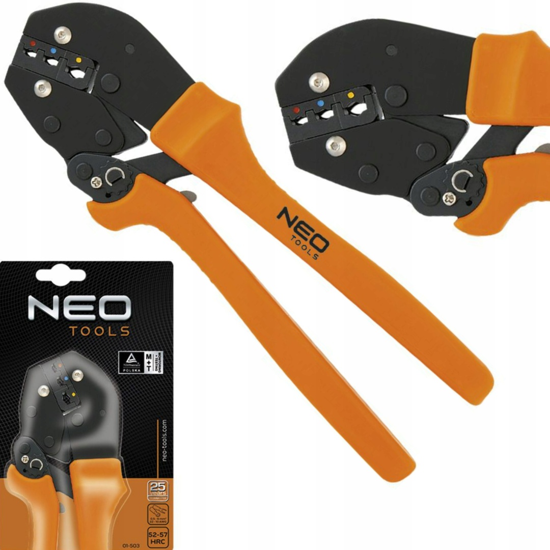 01-503 Kleště Na Krimpování Konektorů 22-10AWG Neo Tools