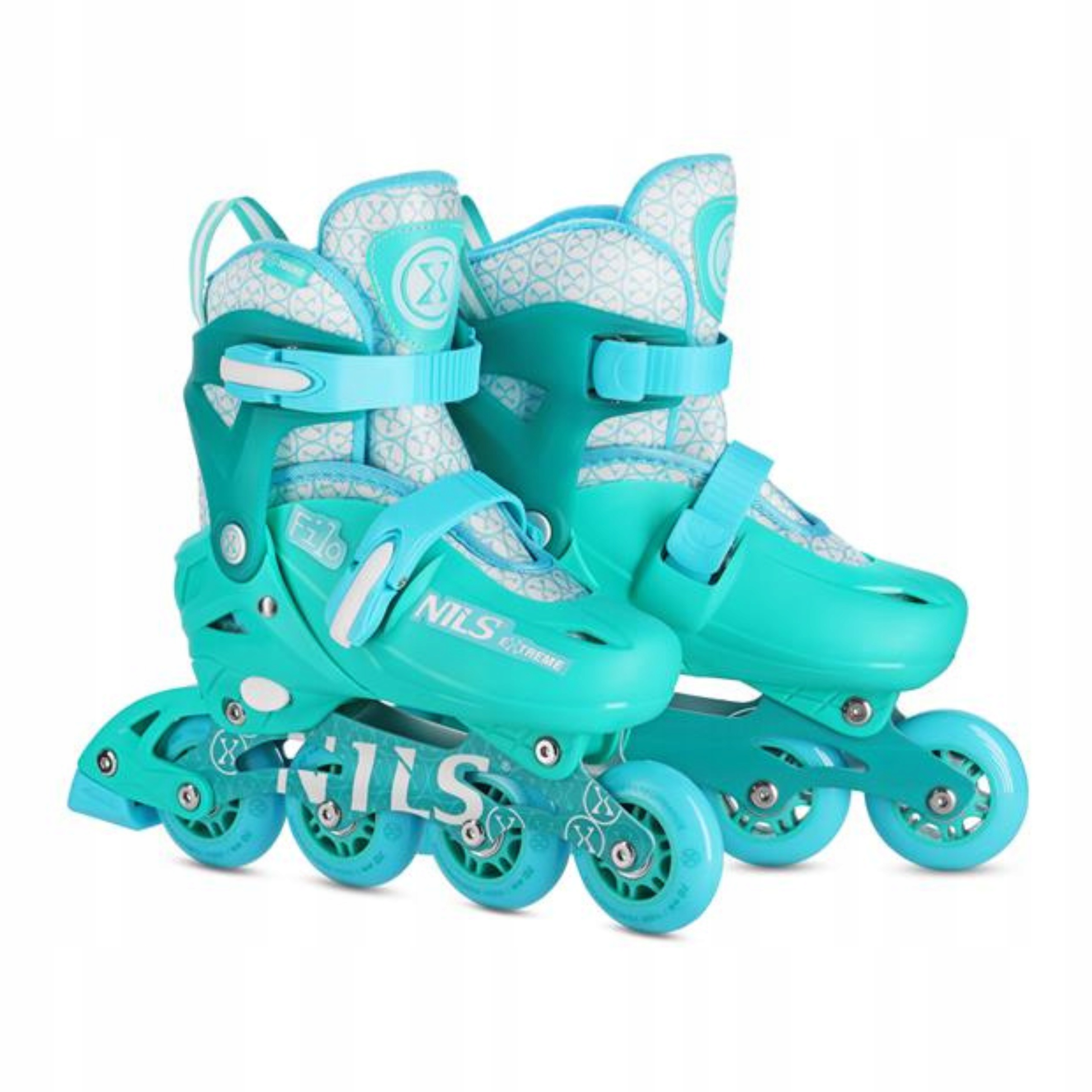 Brusle 2v1 pro děti kolečkové brusle vel. S(30-33) zelené Nils