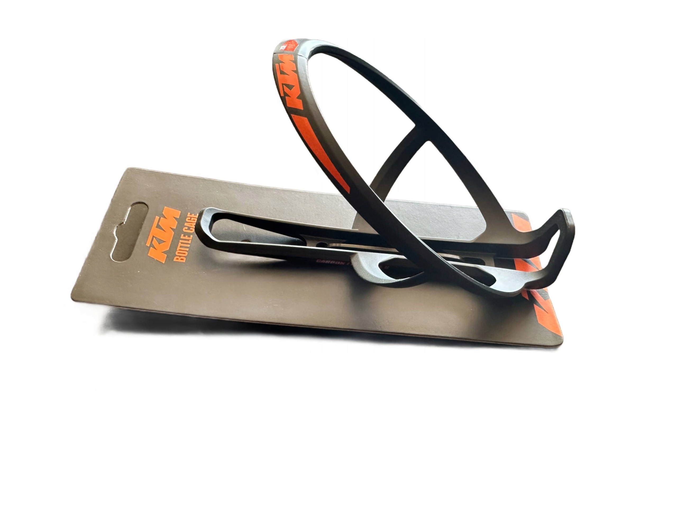 Koszyk Bidonu Ktm Czarno-pomarańczowy Cage Team Carbon