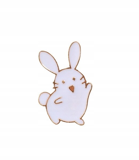 

Pin Przypinka Cuteee biały królik