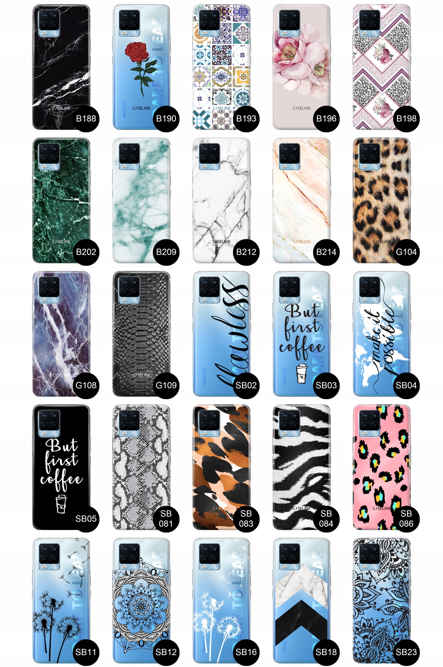 Etui do Realme 8 / 8 Pro case wzory guma