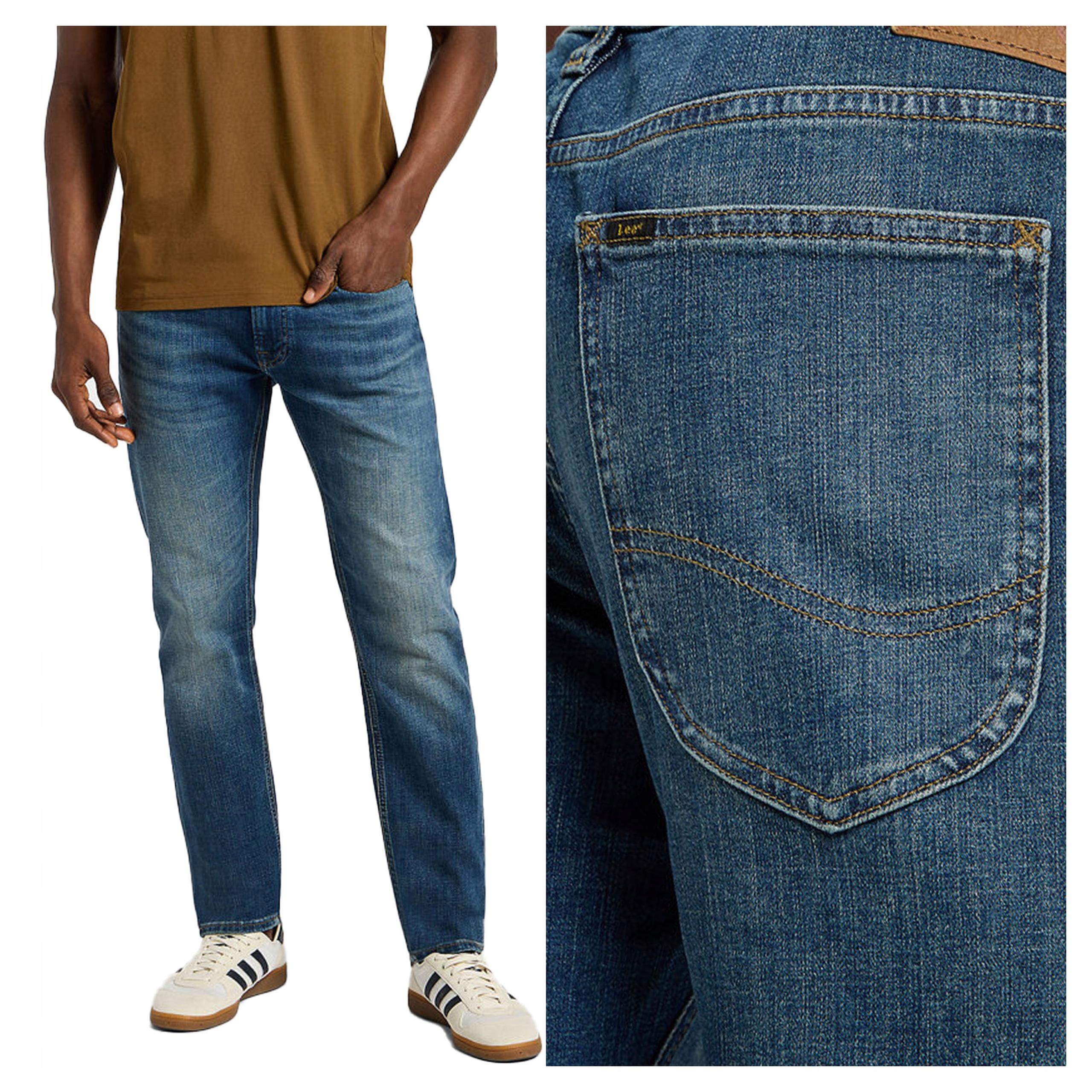 Lee Luke W33 L34 Pánské džínové kalhoty džíny Přiléhavé