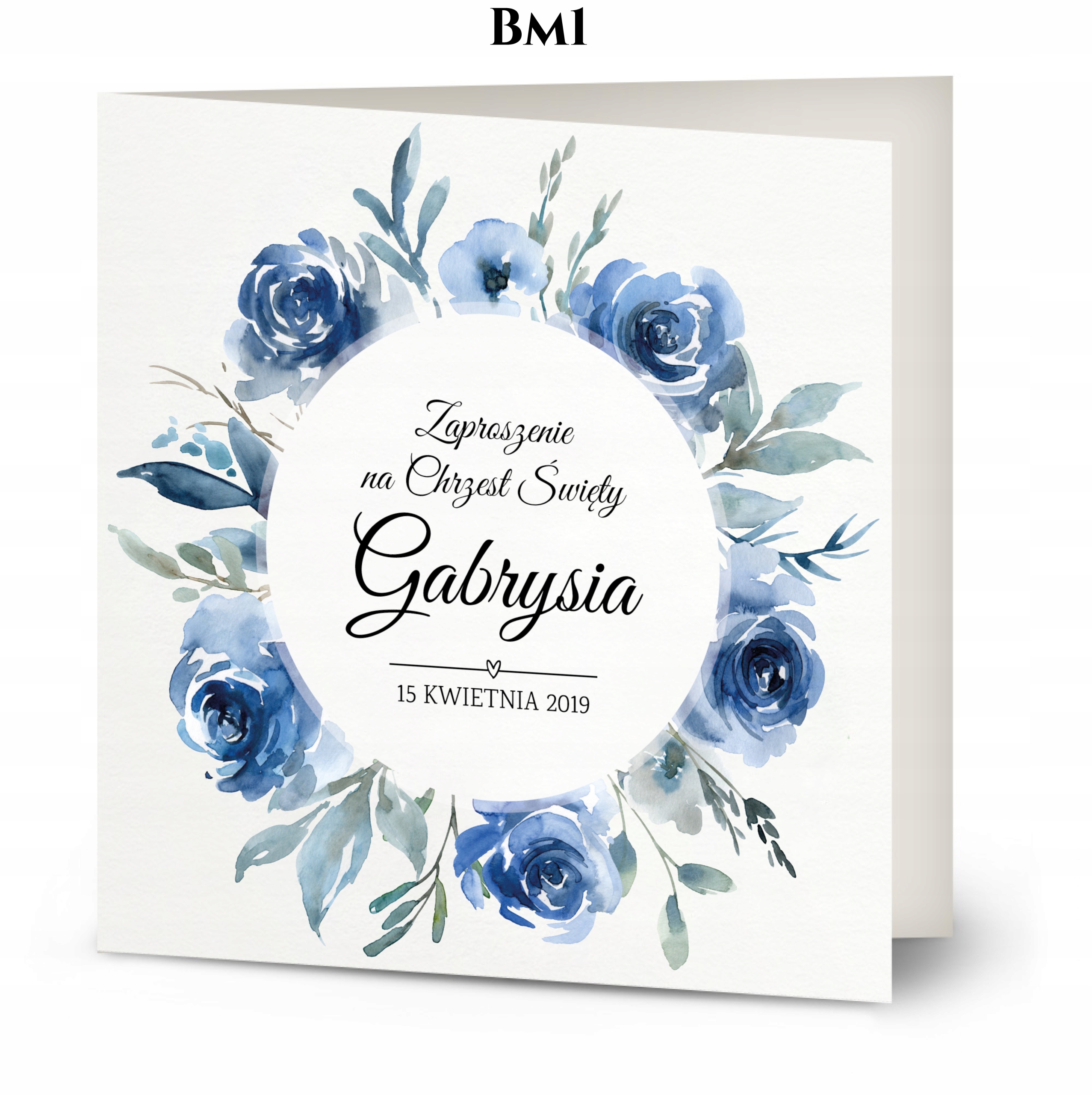 Zaproszenia CHRZEST różne wzory personalizacja Marka inna