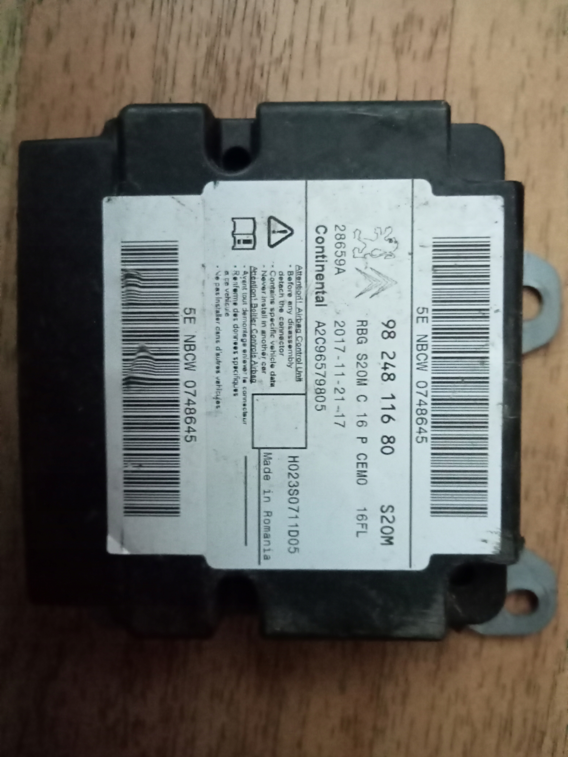 Moduł poduszek sensor 9824811680