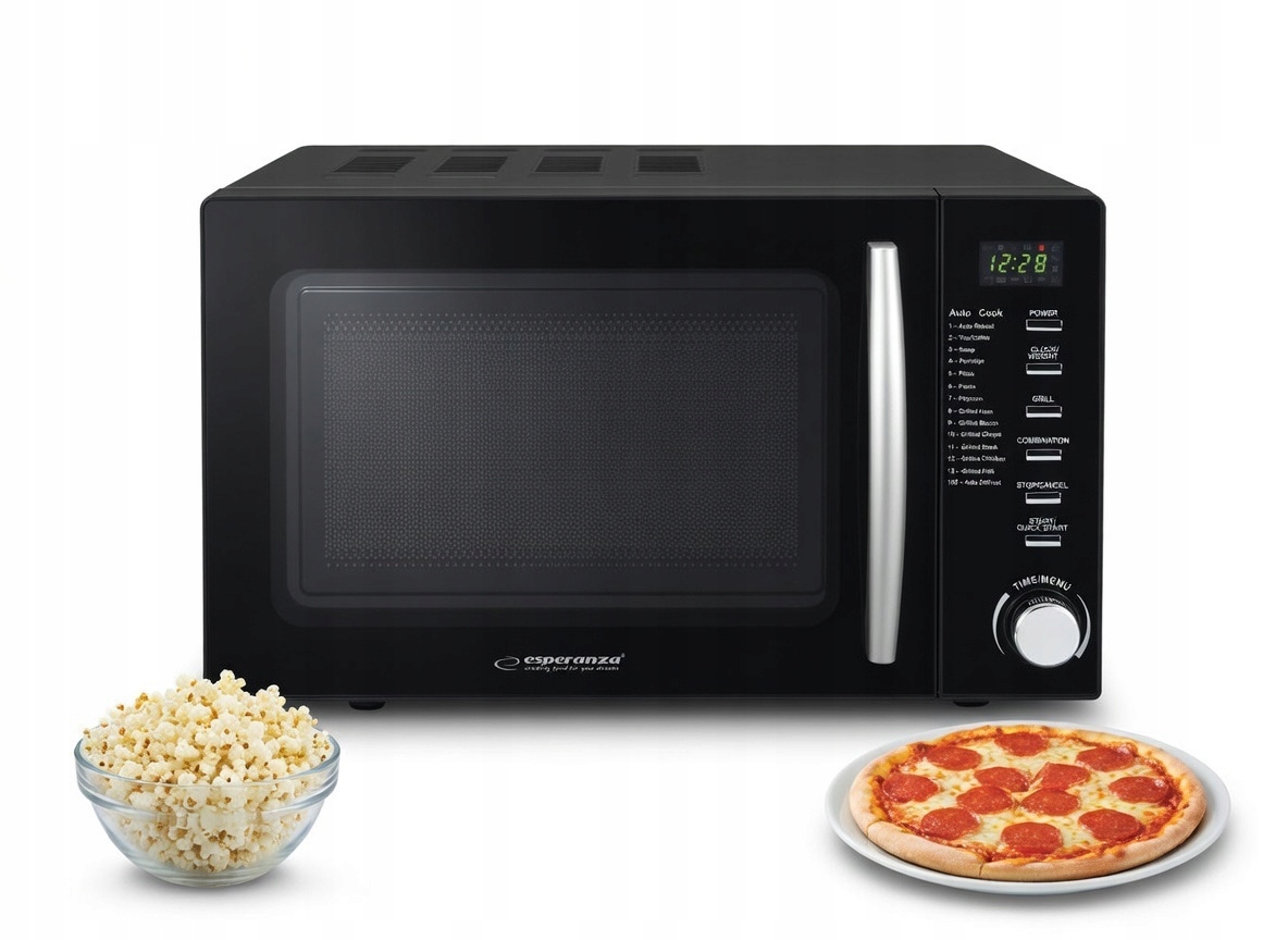 Kuchenka Mikrofalowa Mikrofalówka Wolnostojąca 20L 1200W 14 programów Grill