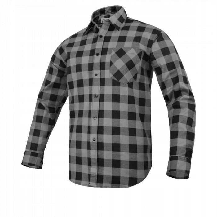 Koszula Flanelowa BAWEŁNA Modar Szara r.39