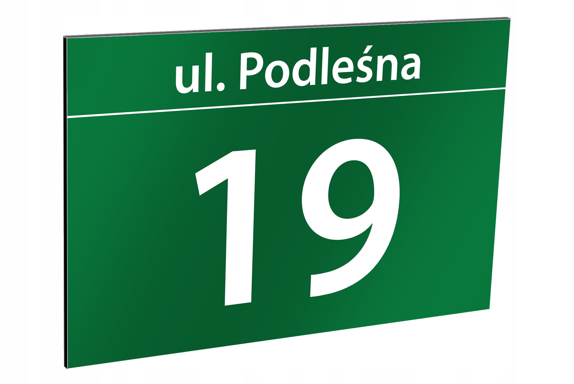 Tablica adresowa z numerem domu 60 x 40 cm