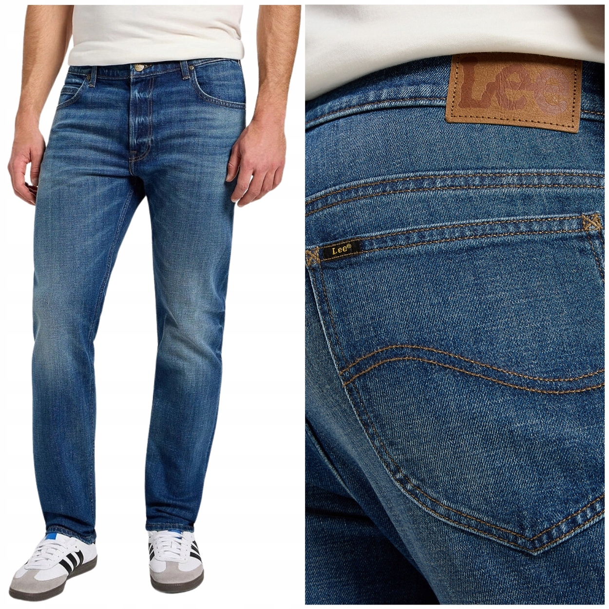 Lee Rider slim Baker lehce přiléhavé tmavé džínové kalhoty W30 L32