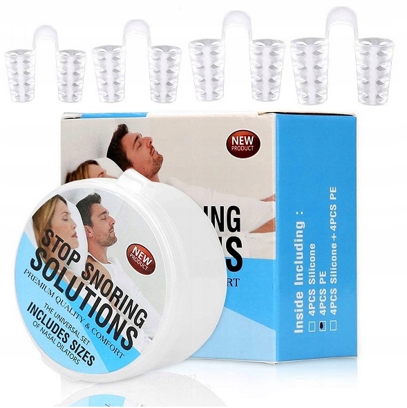 4x WKŁADKA DO NOSA PRZECIW CHRAPANIU CHRAPANIE ZATYCZKI LEPSZE ODDYCHANIE