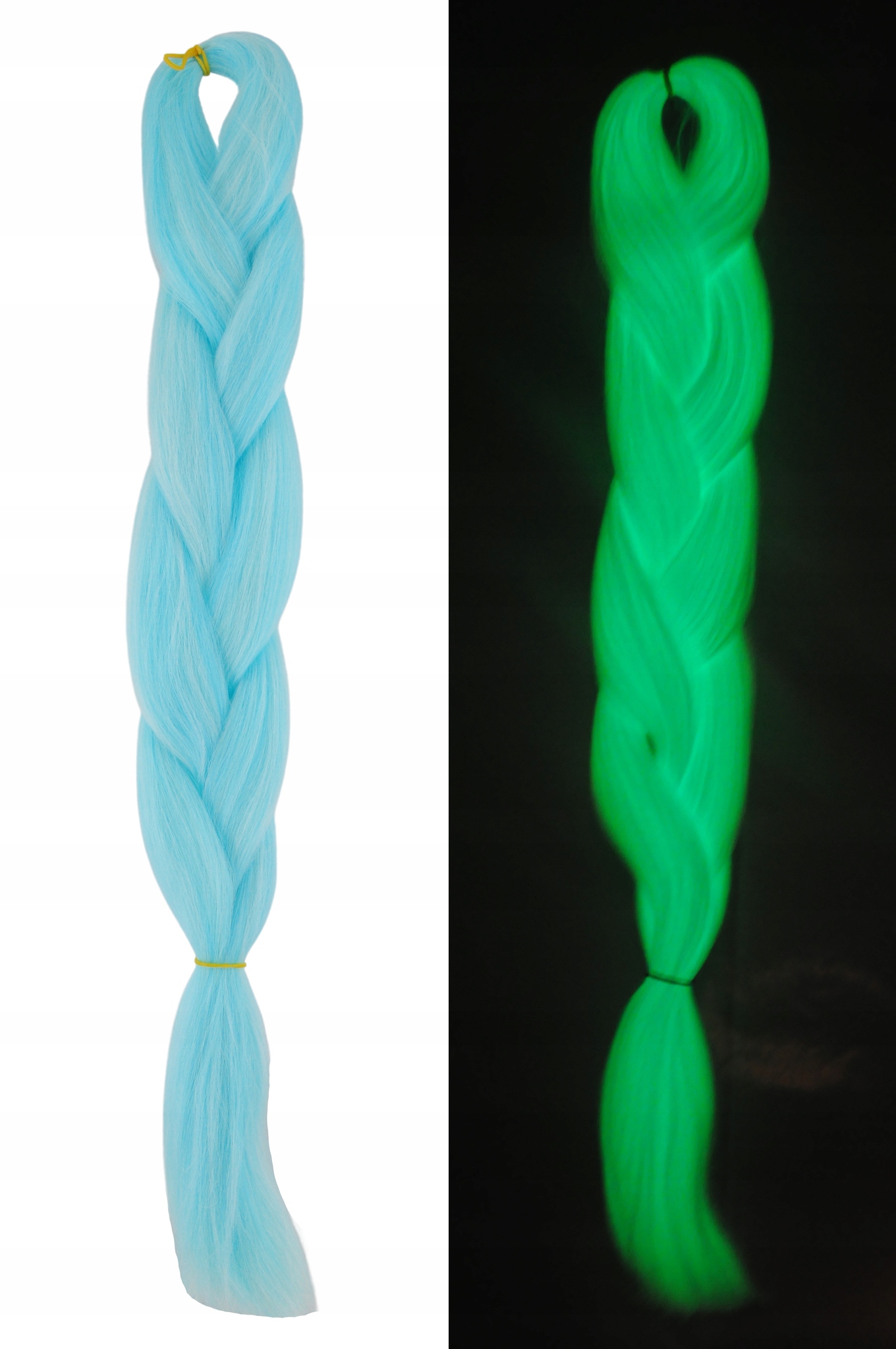 WŁOSY SYNTETYCZNE ŚWIECĄCE W CIEMNOŚCI FL.004