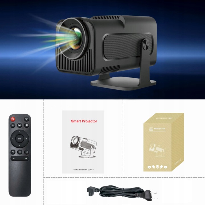 PROJEKTOR RZUTNIK PRZENOŚNY HY320 SMART FULL HD LED ANDROID WiFi TV 150" Kod producenta 205959