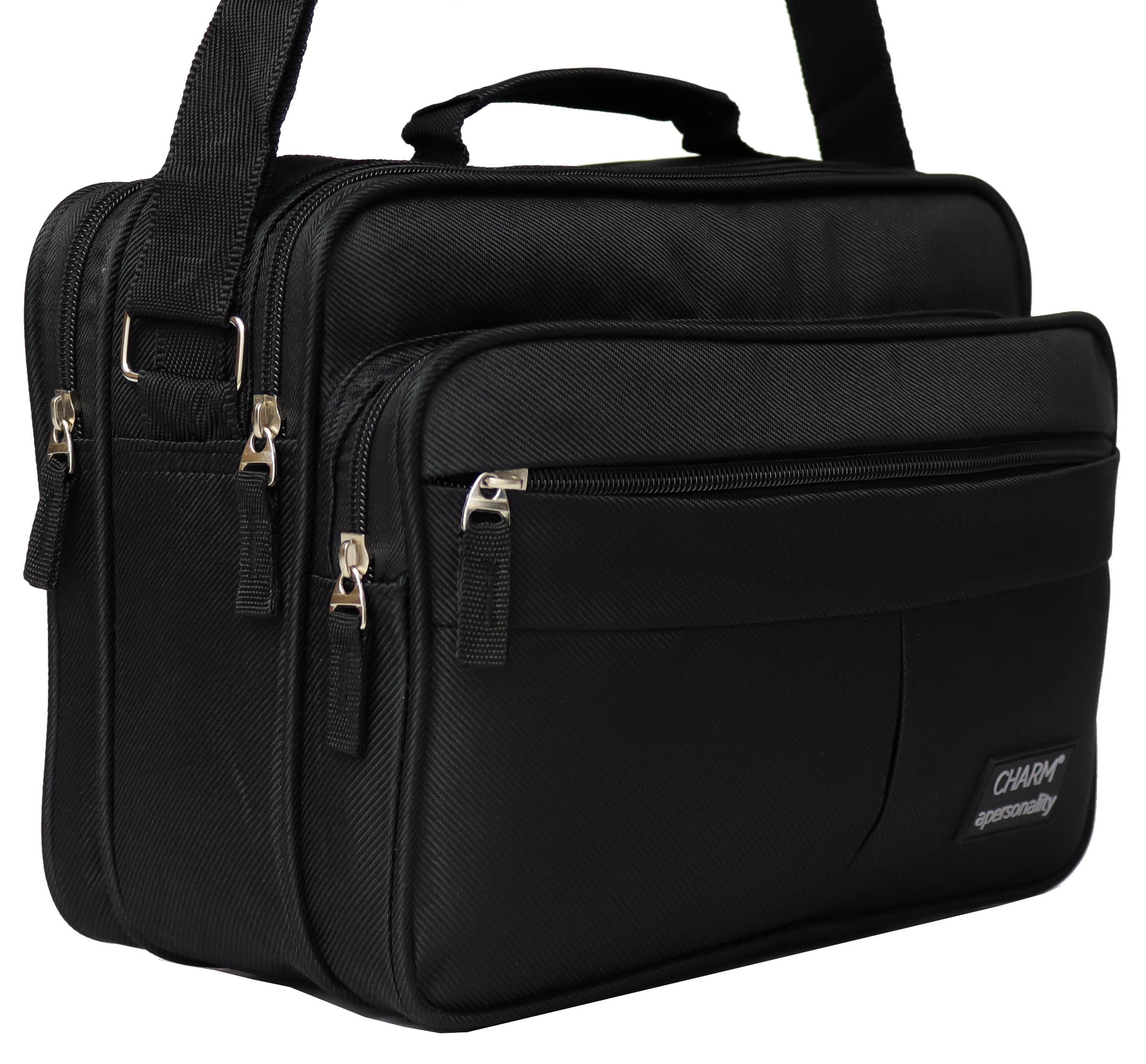 DWUKOMOROWA TORBA MĘSKA DO PRACY SASZETKA SPORTOWA Materiał dominujący codura