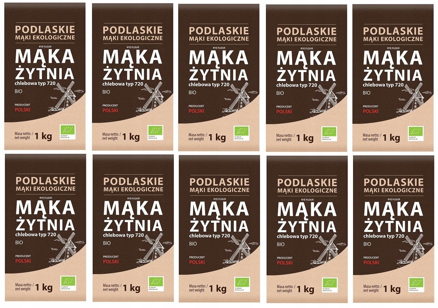 Mąka Żytnia Chlebowa Typ 720 Biolife 10kg (10x1kg)