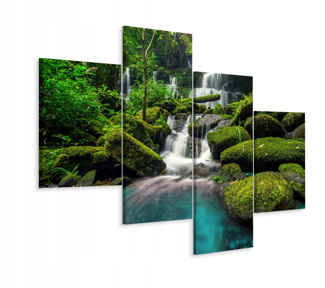 

Obraz 4 Częściowy Wodospad Przyroda Skały 80x50