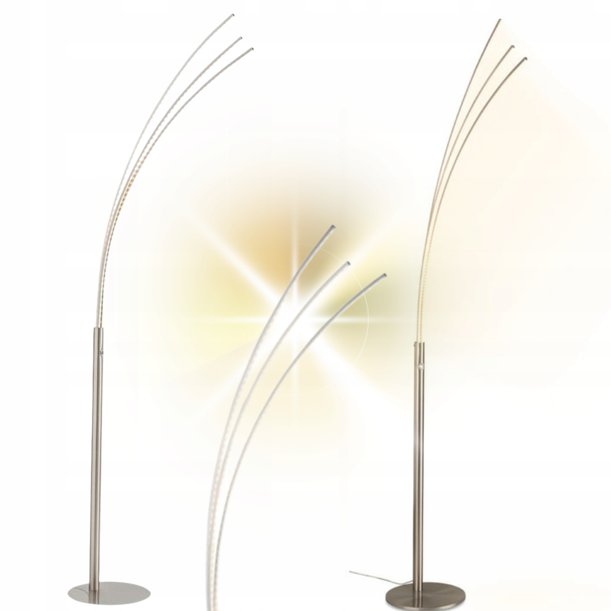 Lampa podłogowa stojąca nowoczesna potrójna Livarno Home Led 18 W