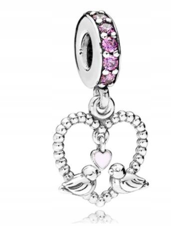 

Zawieszka Serce Charms Srebro do Pandora S925
