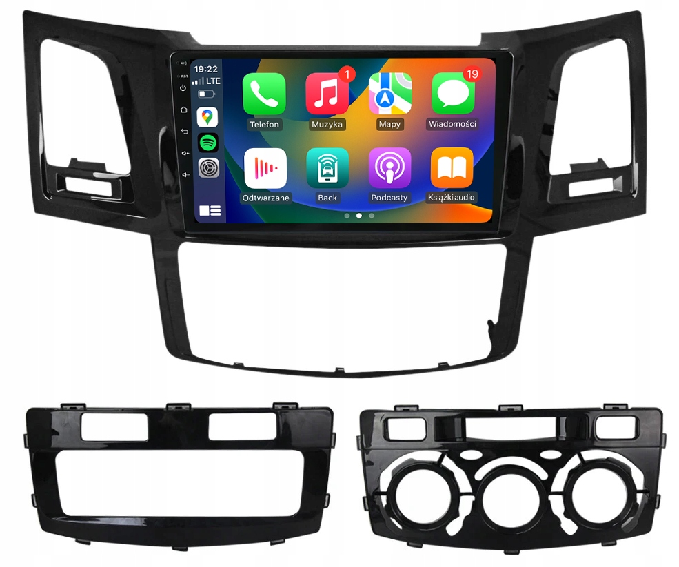 Toyota Hilux 2005-2016 Rádio Navigace Android Carplay Mapy 8GB/128GB Dsp