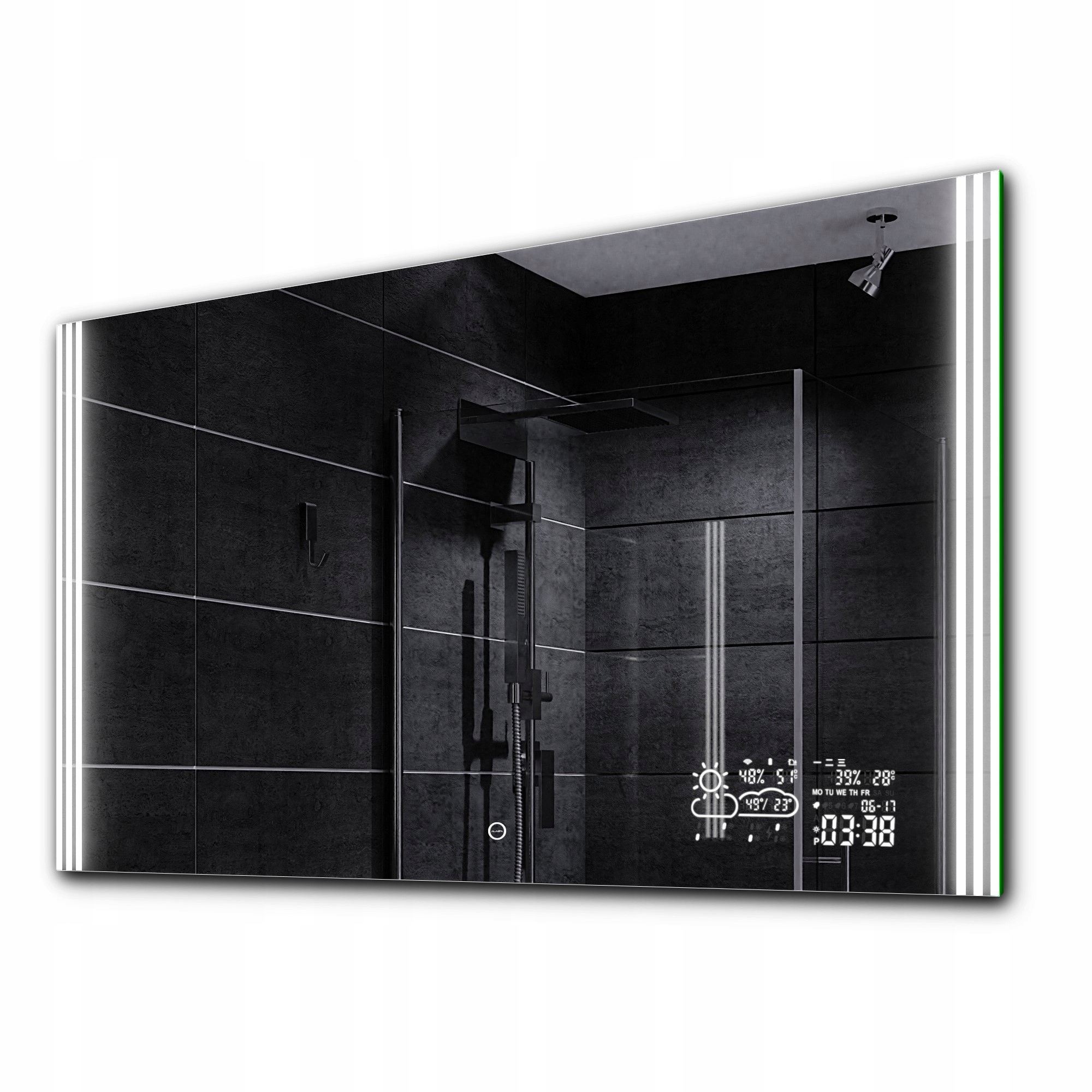 

Lustro łazienkowe Led +pogoda dotyk 120x60 Arica