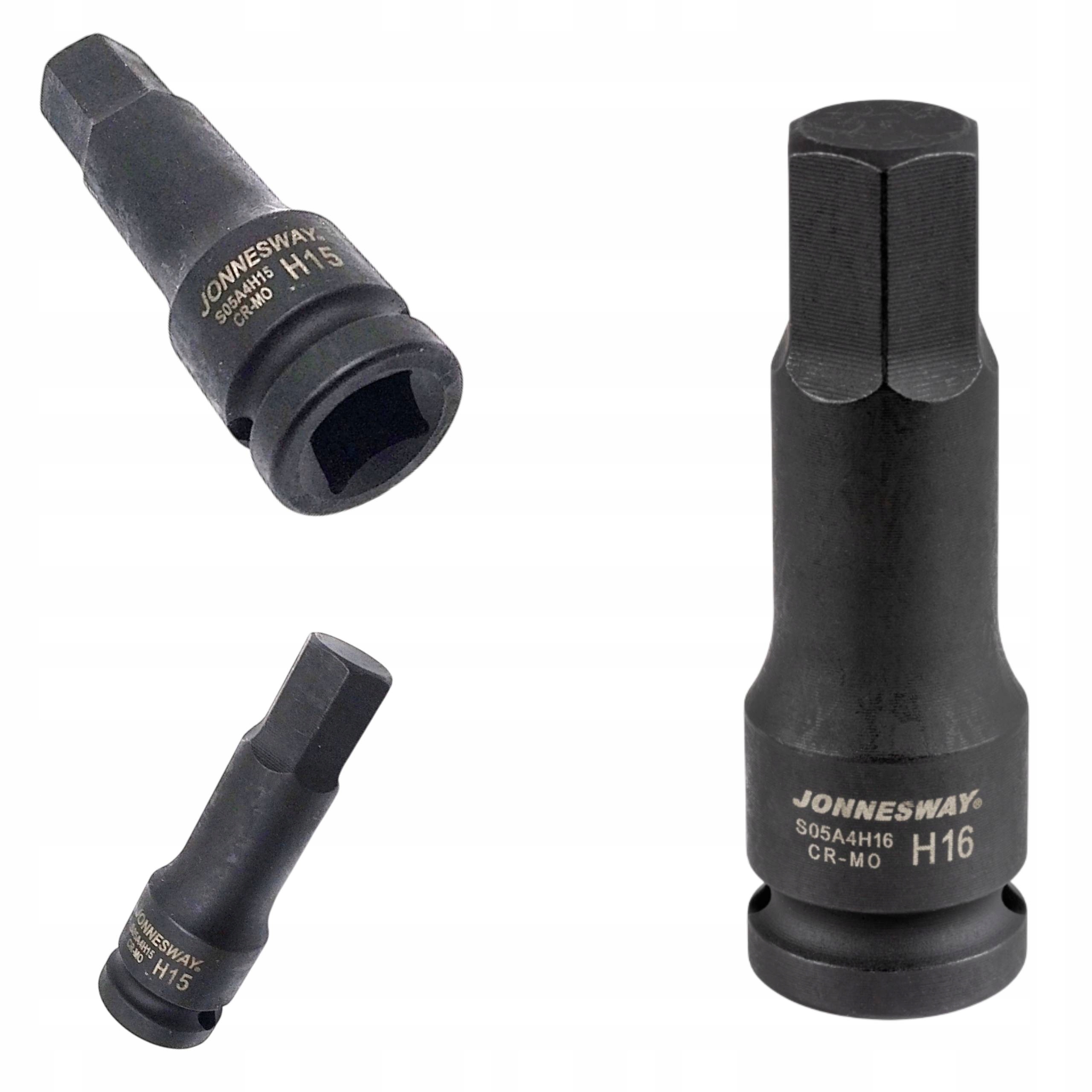 Jonnesway Klucz ampulowy udarowy H16 1/2" Bit Imbus 16mm