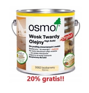 Osmo Tvrdý olejový vosk 3.0L bezfarebný matný 3062