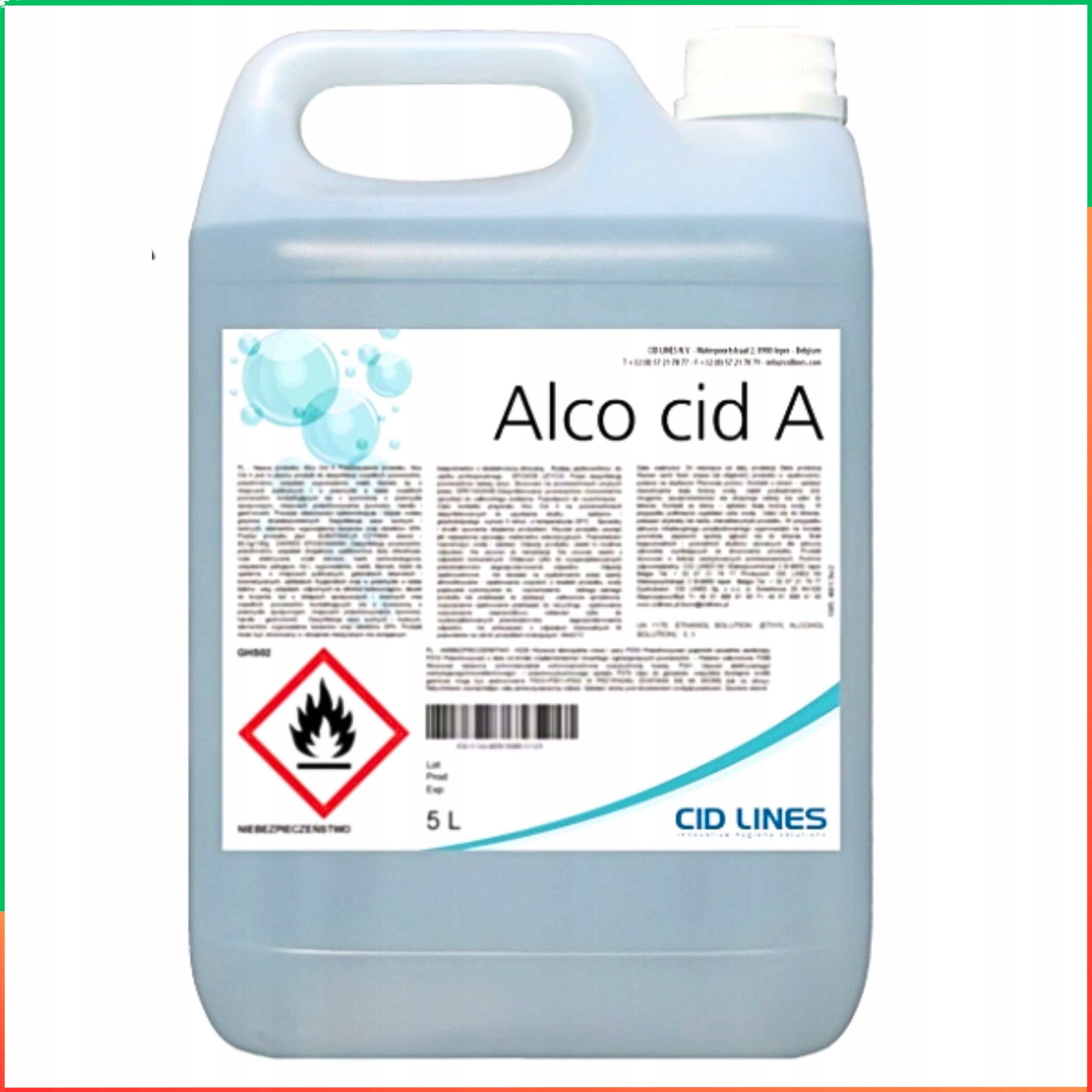 Alco CID A 5L CID Lines do dezynfekcji ogólnej narzędzi spożywczych 02/2028