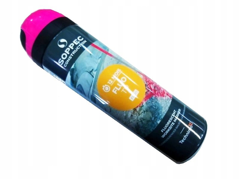 

Farba geodezyjna różowa spray Soppec Fluo Tp
