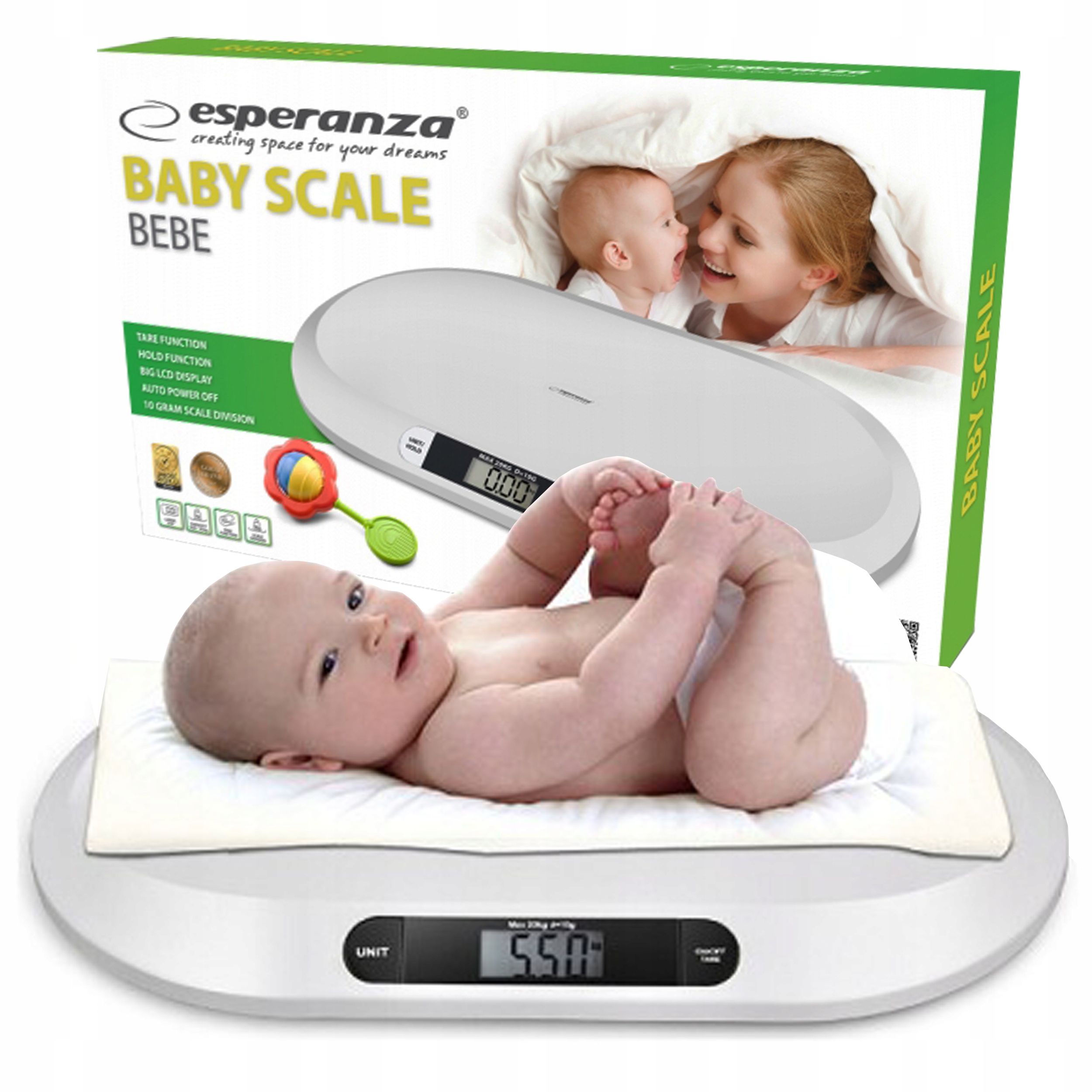 WAGA D ELEKTRONICZNA ZIECIĘCA DLA NIEMOWLĄT DZIECI Zasilanie bateryjne