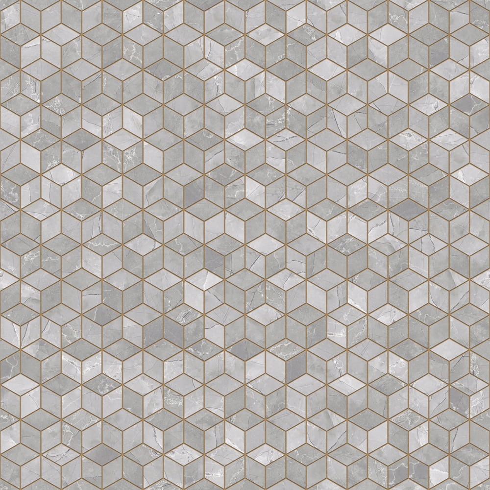 MOZAIKA GRESOWA DIAMOND ROMB LEZA GREY Jednostka sprzedaży sztuka