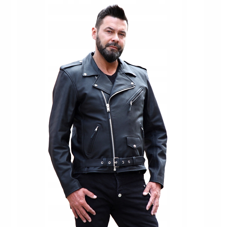 

Męska Skórzana Ramoneska Motocyklowa Wolf Blk 2XL