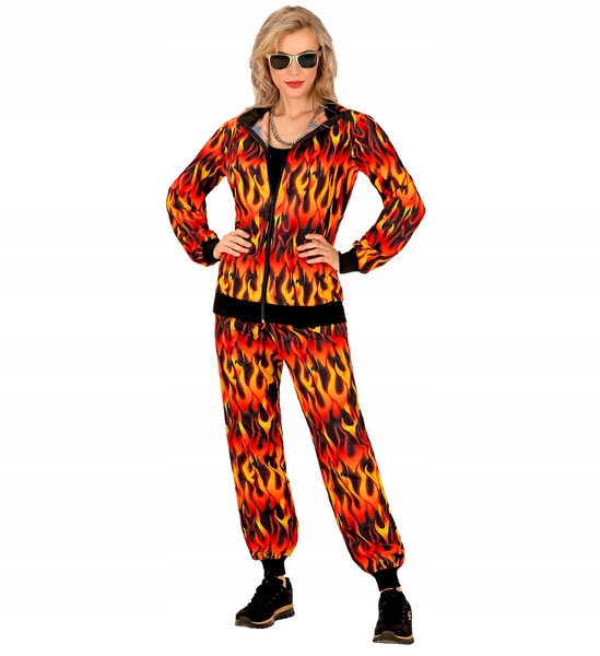 Kostým Teplákovka Oheň Disco Outfit Párty 80. Léta M
