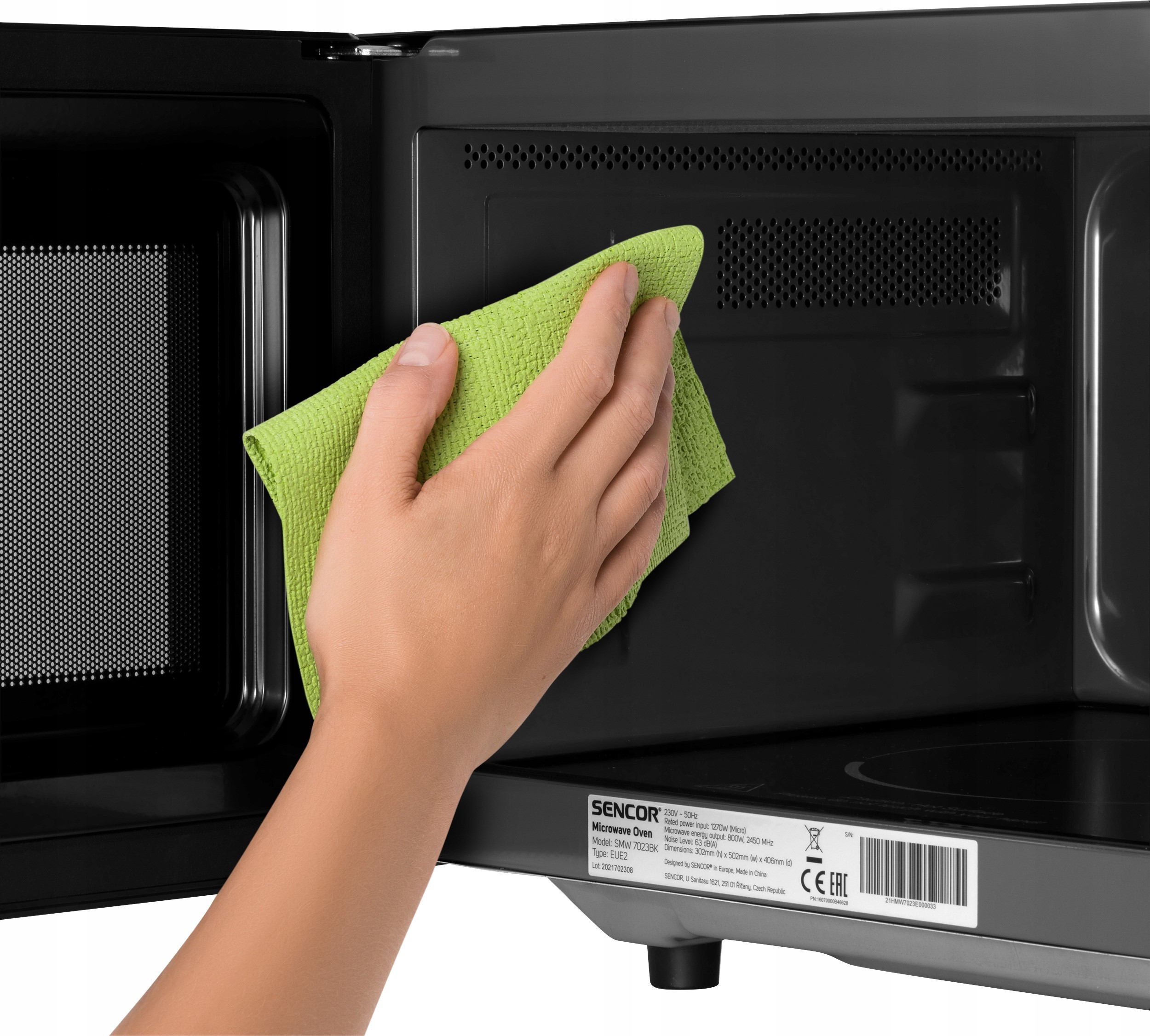 Mikrofalówka Sencor Diamond Pattern Black 800W 23l Grill brak