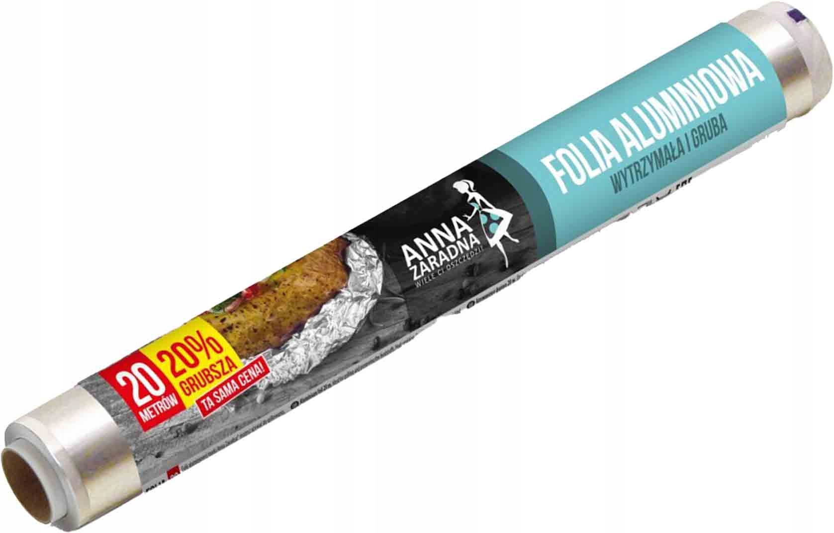 

Folia Aluminiowa 20 m *az* 20% grubsza rolka