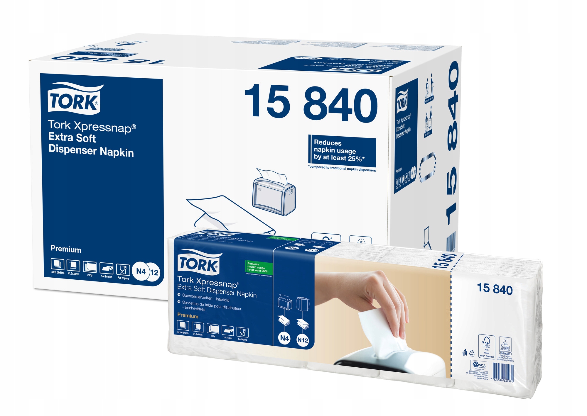 

N4 Serwetka 15840 Tork Xpress 4000 sztuk