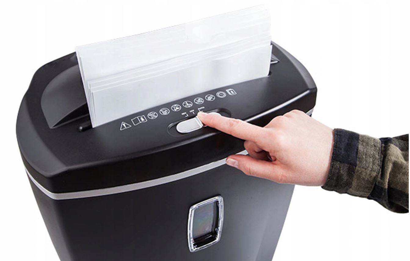 NISZCZARKA PAPIERU DOKUMENTÓW PŁYT CD KART P-4 21L Pojemność kosza 21 l