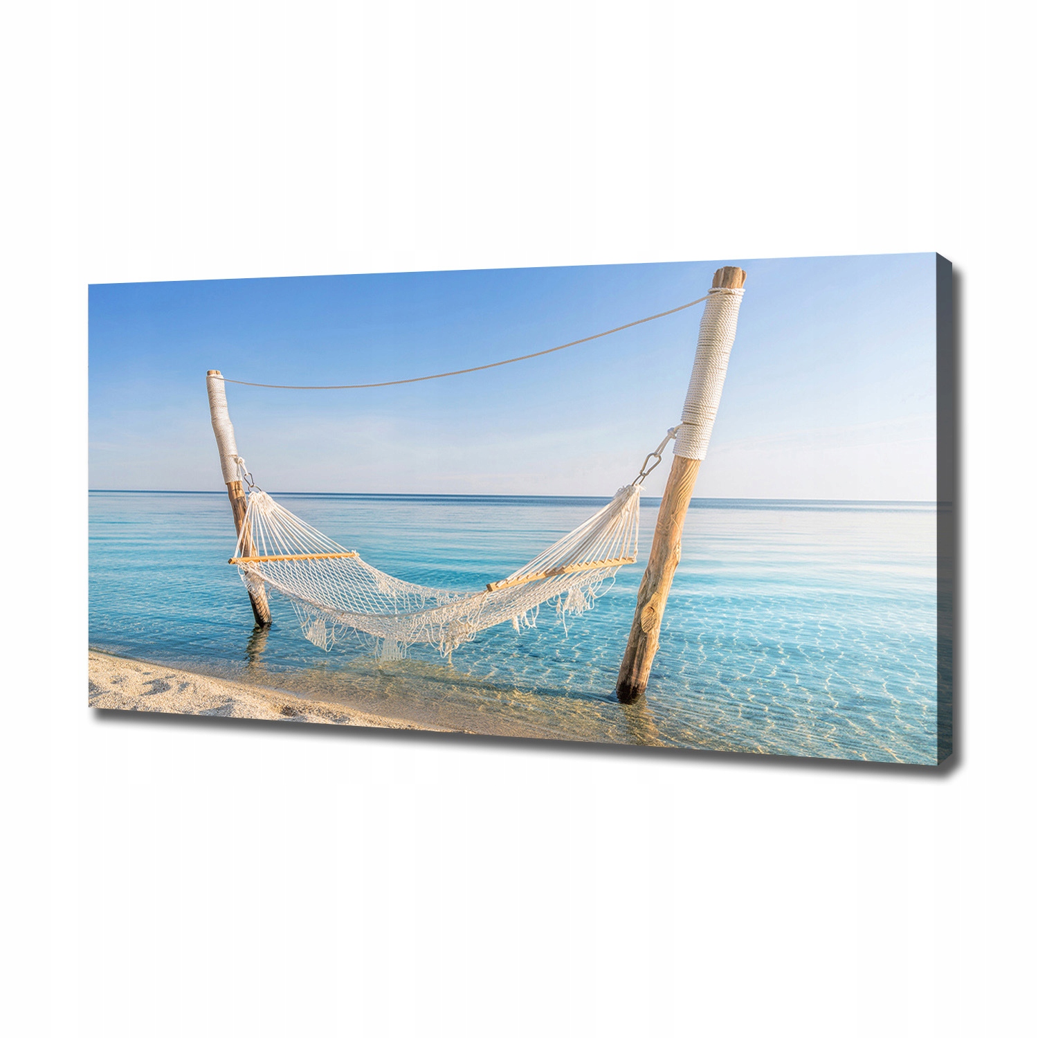 

Foto obraz na płótnie Hamak nad morzem 120x60 cm