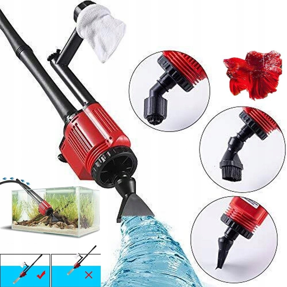 Elektrický Vysavač Do Akvária, Sada 1800 L/w Pro Čištění Akvária