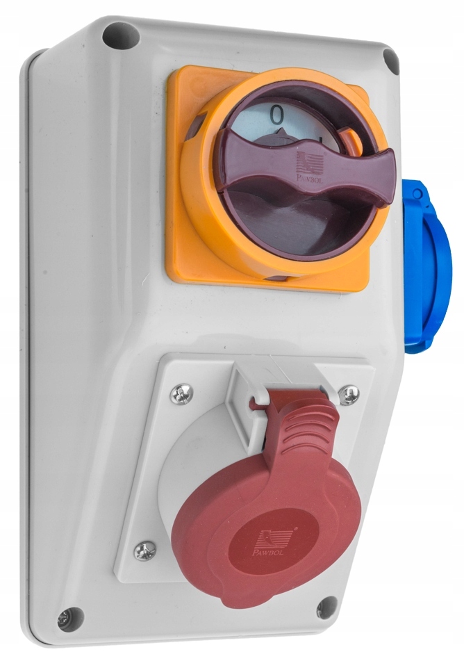 Silová zásuvka Kombi 0-1/5x 16A +gn