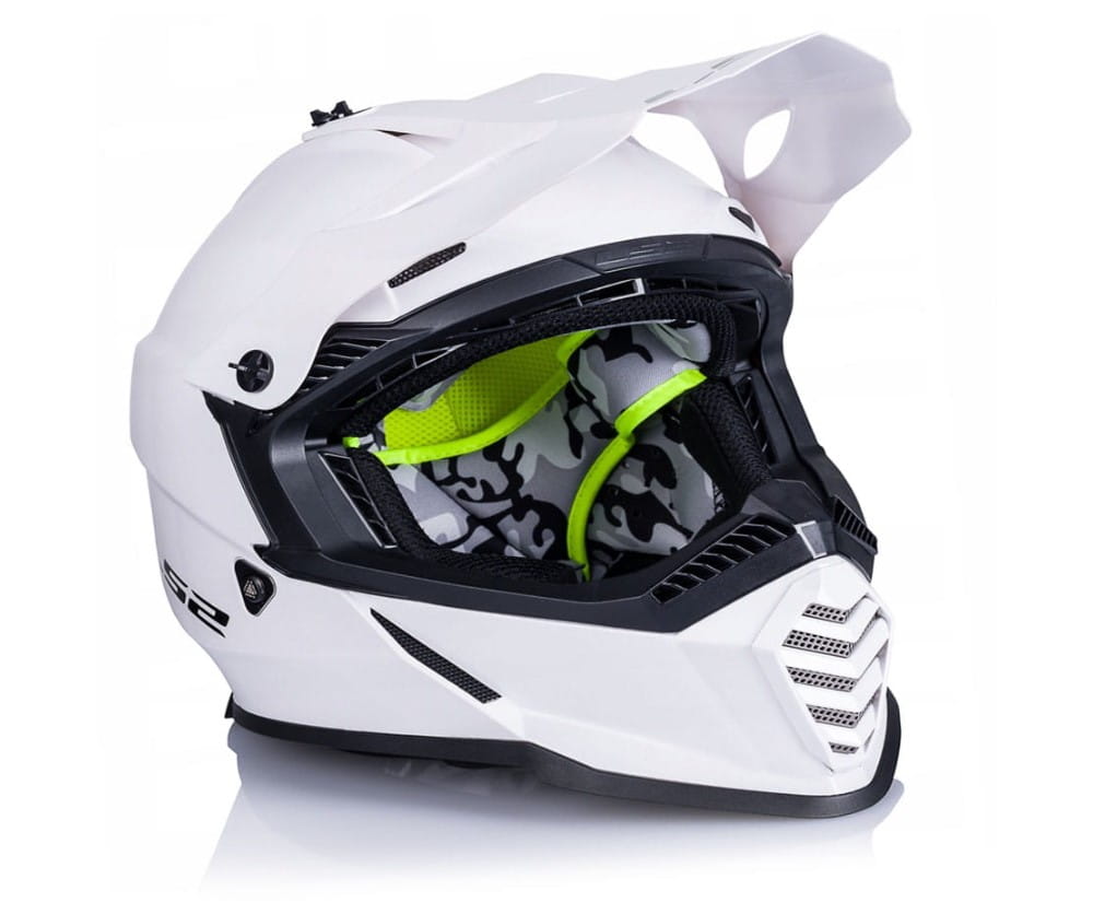 Kask Motocyklowy LS2 MX437 Fast Evo Solid Biały (Rozmiar:L) Producent LS2